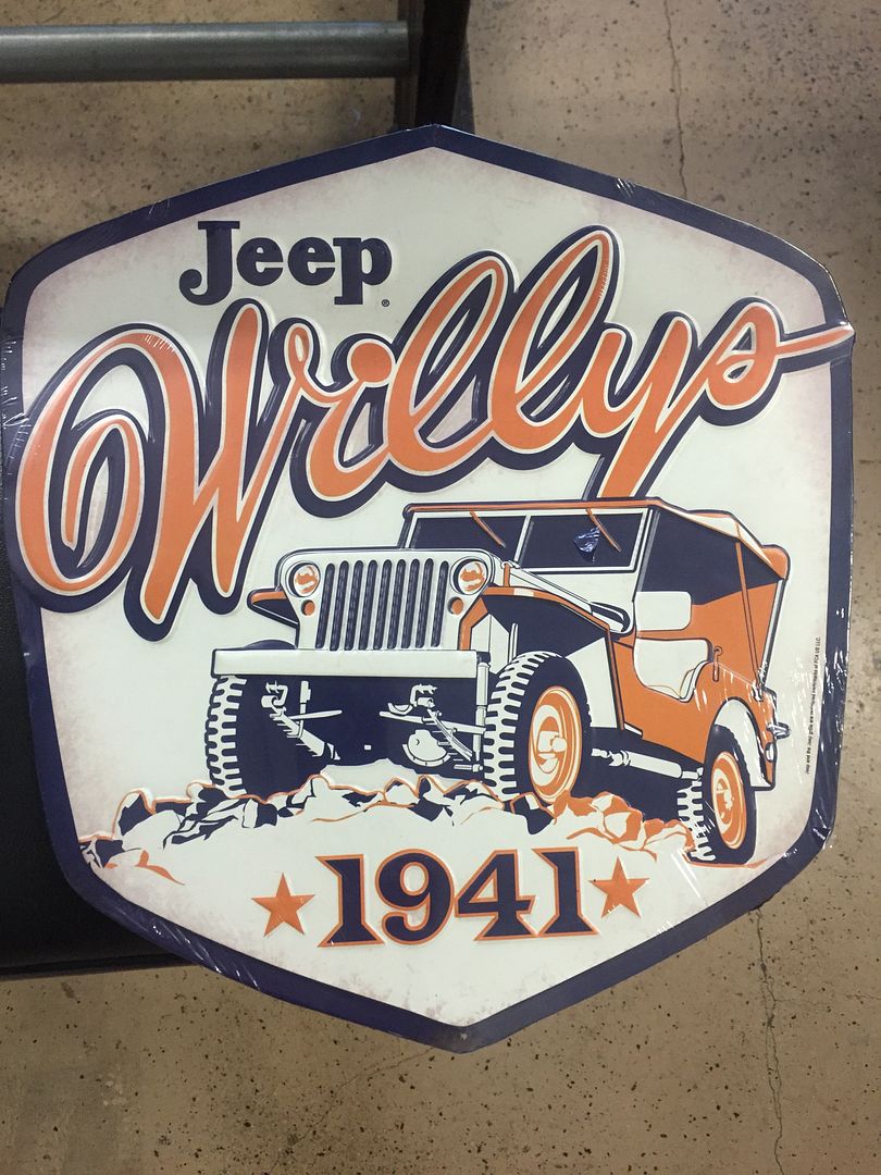 Metal Jeep Willys Signs! Haines Garage